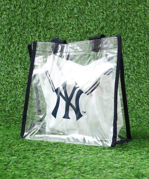 FUNALIVE(ファンアライブ)の「foco MLB VINYL BAG ビニールバッグ(トートバッグ・メンズ・ブラック/ブルー・FREE)」の3枚目の写真