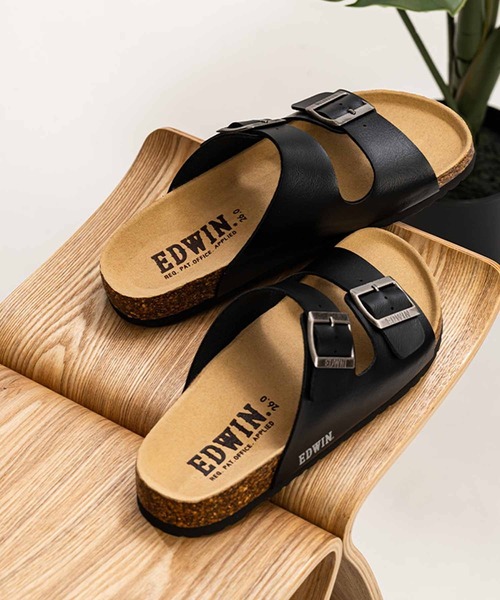 EDWIN(エドウィン)の「EDWIN / “EB1001” サンダル(サンダル・メンズ・ブラック/ホワイト/グレー/ブラウン・28)」の2枚目の写真