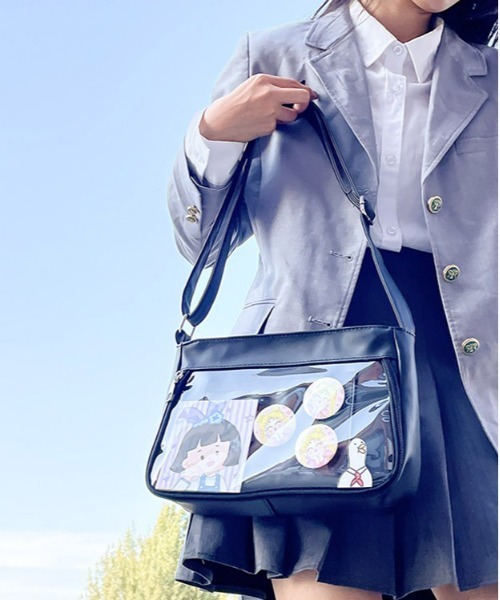 BACKYARD FAMILY(バックヤードファミリー)の「痛バッグ ショルダー yhcbag5119(ショルダーバッグ・レディース・グレー/グリーン/パープル/ホワイト/ブラック・FREE)」の3枚目の写真