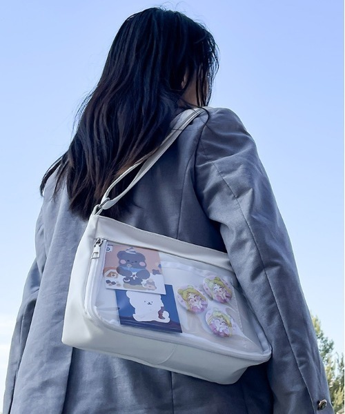 BACKYARD FAMILY(バックヤードファミリー)の「痛バッグ ショルダー yhcbag5119(ショルダーバッグ・レディース・グレー/グリーン/パープル/ホワイト/ブラック・FREE)」の13枚目の写真