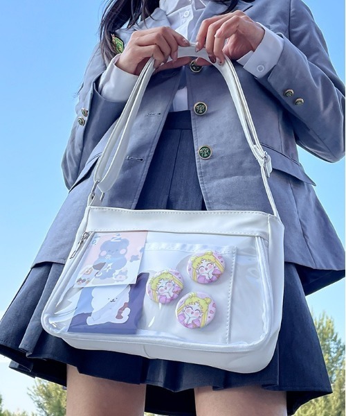 BACKYARD FAMILY(バックヤードファミリー)の「痛バッグ ショルダー yhcbag5119(ショルダーバッグ・レディース・グレー/グリーン/パープル/ホワイト/ブラック・FREE)」の14枚目の写真