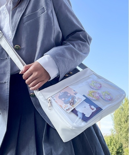 BACKYARD FAMILY(バックヤードファミリー)の「痛バッグ ショルダー yhcbag5119(ショルダーバッグ・レディース・グレー/グリーン/パープル/ホワイト/ブラック・FREE)」の15枚目の写真