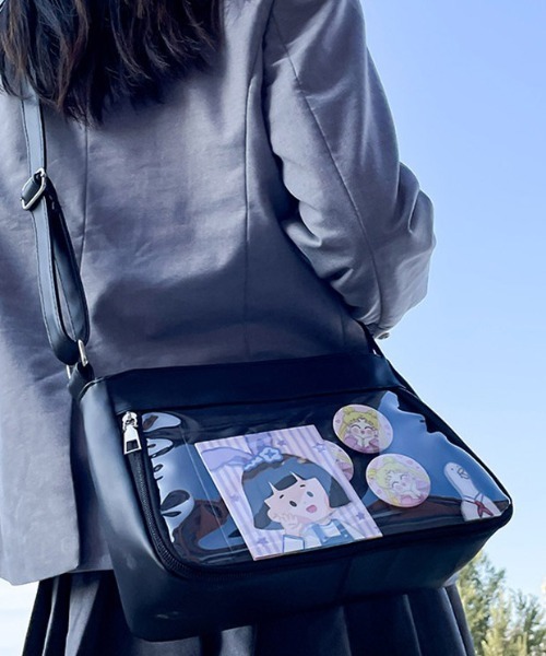BACKYARD FAMILY(バックヤードファミリー)の「痛バッグ ショルダー yhcbag5119(ショルダーバッグ・レディース・グレー/グリーン/パープル/ホワイト/ブラック・FREE)」の18枚目の写真