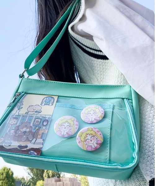 BACKYARD FAMILY(バックヤードファミリー)の「痛バッグ ショルダー yhcbag5119(ショルダーバッグ・レディース・グレー/グリーン/パープル/ホワイト/ブラック・FREE)」の20枚目の写真