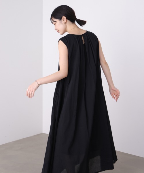 Bou Jeloud（ブージュルード）の「コットンボイルカラーロングワンピース（ワンピース・レディース・ブラック/パープル/ライム・38）」の12枚目の写真