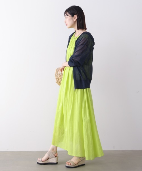 Bou Jeloud（ブージュルード）の「コットンボイルカラーロングワンピース（ワンピース・レディース・ブラック/パープル/ライム・38）」の21枚目の写真