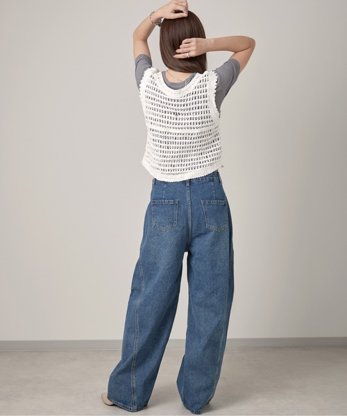 OFROOM(オフルーム)の「Crochet Open Front Vest|クロシェオープンフロントベスト(ベスト・レディース・ベージュ/ホワイト・FREE)」の21枚目の写真