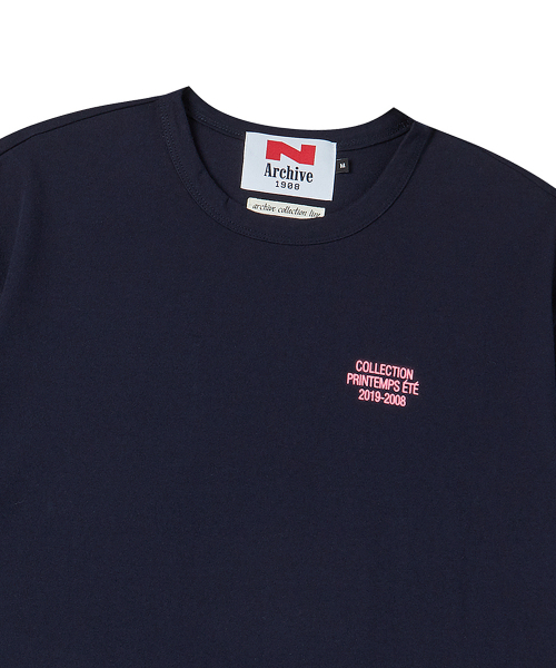 Beyond Closet（-）の「[COLLECTION LINE] アーカイブスタンププリント16番手コットン半袖Tシャツネイビー（Tシャツ/カットソー・メンズ・その他・MEDIUM/LARGE）」の4枚目の写真