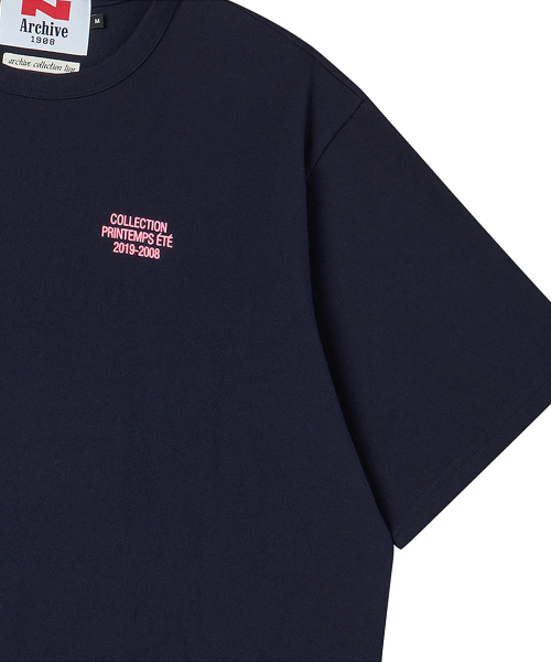 Beyond Closet（-）の「[COLLECTION LINE] アーカイブスタンププリント16番手コットン半袖Tシャツネイビー（Tシャツ/カットソー・メンズ・その他・MEDIUM/LARGE）」の6枚目の写真