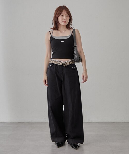mline（エムライン）の「[mline]フリンジカーゴパンツ（その他パンツ・レディース・ブラック/グレー/ベージュ・1/2）」の17枚目の写真