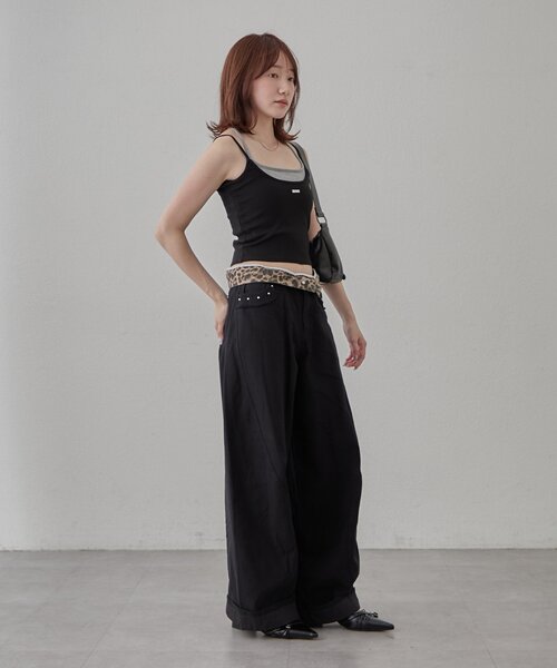 mline（エムライン）の「[mline]フリンジカーゴパンツ（その他パンツ・レディース・ブラック/グレー/ベージュ・1/2）」の18枚目の写真