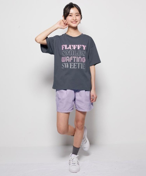 Right-on(ライトオン)の「【VIVIAN BLUE】接触冷感プリントTシャツ(Tシャツ/カットソー・キッズ・ダークグレー/ホワイト/サックスブルー/ライラック・110/120/130/140/150/160)」の5枚目の写真