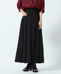 ウエストベルトプリーツスカート