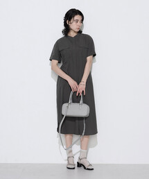 〔 TALLサイズ 〕 タイプライター ロングシャツドレス