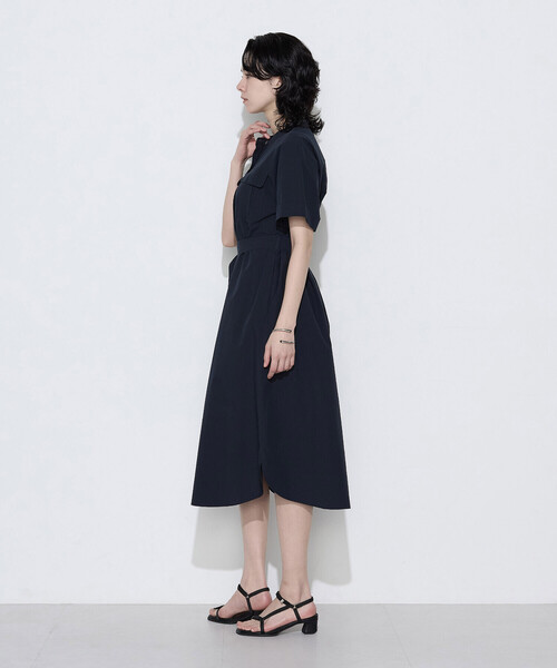 K.T KIYOKO TAKASE（キヨコタカセ）の「〔 TALLサイズ 〕 タイプライター ロングシャツドレス（ワンピース・レディース・キャメル/チャコール/ネイビー・15号/13号）」の11枚目の写真