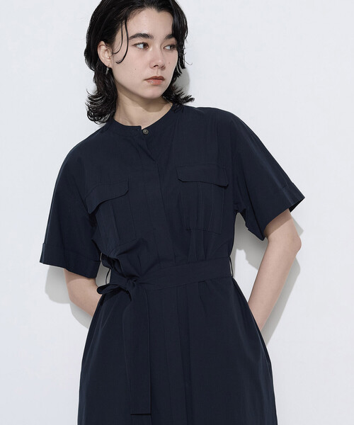 K.T KIYOKO TAKASE（キヨコタカセ）の「〔 TALLサイズ 〕 タイプライター ロングシャツドレス（ワンピース・レディース・キャメル/チャコール/ネイビー・15号/13号）」の14枚目の写真