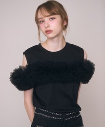 チュールギャザーTee