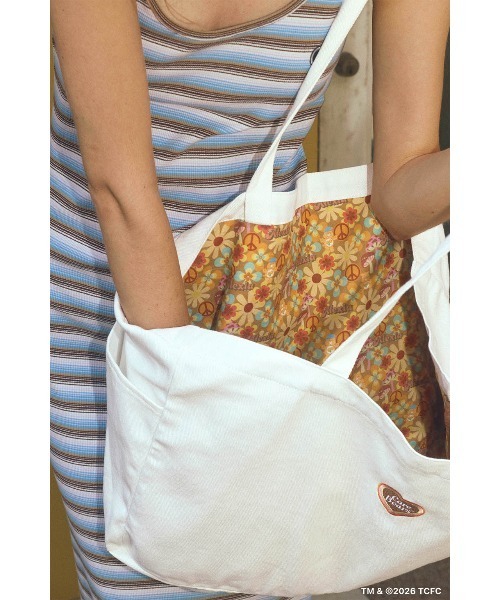 ALEXIA STAM（アリシアスタン）の「[Care Bears x ALEXIA STAM] Denim Tote Bag / ケアベア コラボ デニムトート（トートバッグ・レディース・ブルー/ホワイト・FREE）」の5枚目の写真