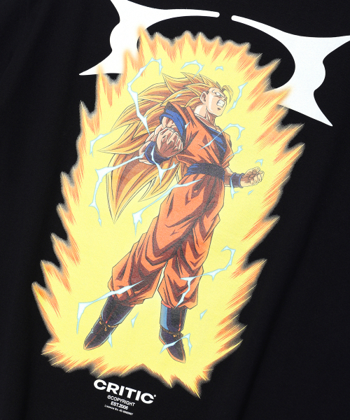 CRITIC(クリティック)の「CRITIC x DRAGON BALL Z SON GOKU SS3 TS BLACK(Tシャツ/カットソー・レディース・その他・LARGE/MEDIUM/SMALL)」の4枚目の写真