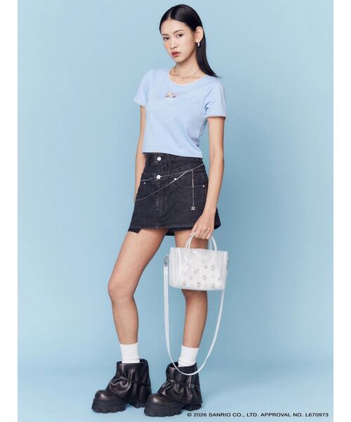 sanrio(サンリオ)の「【日焼けHello Kitty&My Melody×EMODA】MINI LACE T/S(Tシャツ/カットソー・レディース・ブラック/グレー/ブルー・FREE)」の20枚目の写真