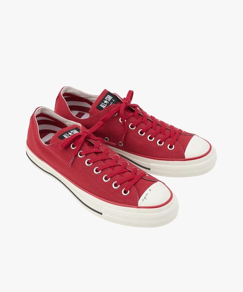 agnes b.(アニエスベー)の「agnès b. × CONVERSE メンズ コンバース ALL STAR AGED OX(スニーカー・メンズ・レッド・7/11/10/9.5/8.5/7.5/9/8)」の1枚目の写真