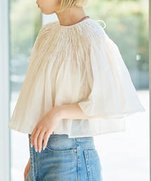 IENA LA BOUCLE | IENA LA BOUCLE ハンドタックボレロブラウス(シャツ/ブラウス)