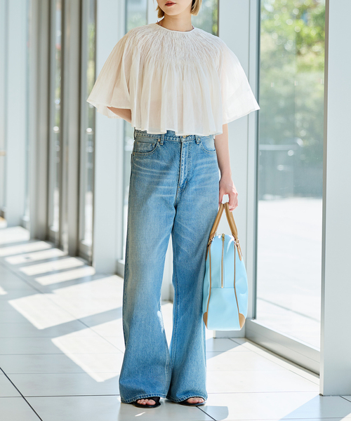 IENA LA BOUCLE(イエナラブークル)の「IENA LA BOUCLE ハンドタックボレロブラウス(シャツ/ブラウス・レディース・ホワイト・FREE)」の9枚目の写真