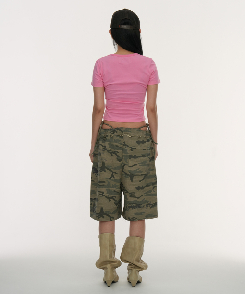 GILAARCHIVE(ギラアーカイブ)の「TYPING CROP T-SHIRTS_PINK(Tシャツ/カットソー・レディース・その他・FREE)」の4枚目の写真