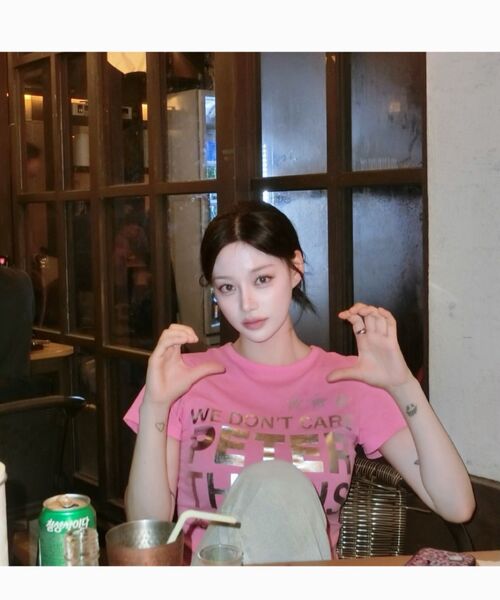 GILAARCHIVE(ギラアーカイブ)の「TYPING CROP T-SHIRTS_PINK(Tシャツ/カットソー・レディース・その他・FREE)」の11枚目の写真