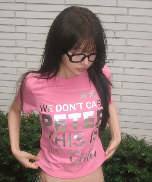 GILAARCHIVE(ギラアーカイブ)の「TYPING CROP T-SHIRTS_PINK(Tシャツ/カットソー・レディース・その他・FREE)」の17枚目の写真