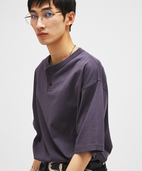 JOURNAL STANDARD(ジャーナルスタンダード)の「シルケット 2ボタン ヘンリネック Tシャツ(Tシャツ/カットソー・メンズ・ブラック/ホワイト/ブラック系その他/コバルトブルー/ベージュ系その他・MEDIUM/LARGE)」の15枚目の写真