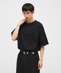 シルケット 2ボタン ヘンリネック Tシャツ