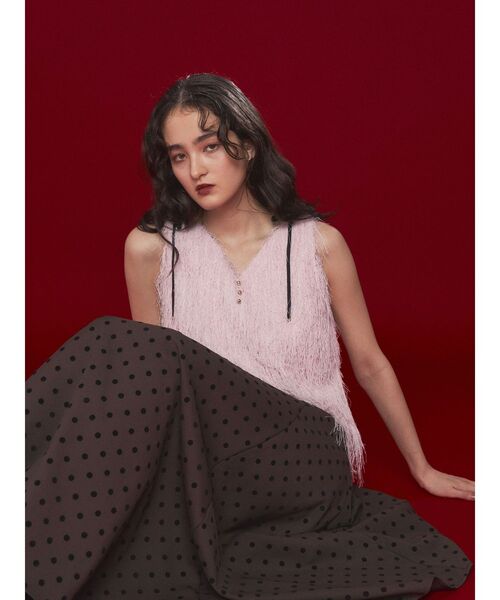 LAGUNAMOON（ラグナムーン）の「ドットアシメフレアスカート（スカート・レディース・ベージュ/ブラウン・SMALL/MEDIUM）」の22枚目の写真