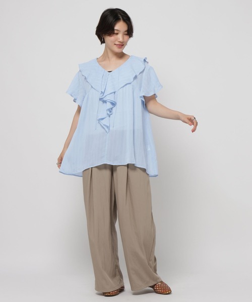niko and...(ニコアンド)の「2WAYエアリーワイドパンツ(その他パンツ・レディース・ブラック/モカ/ブラウン・MEDIUM/LONG)」の14枚目の写真