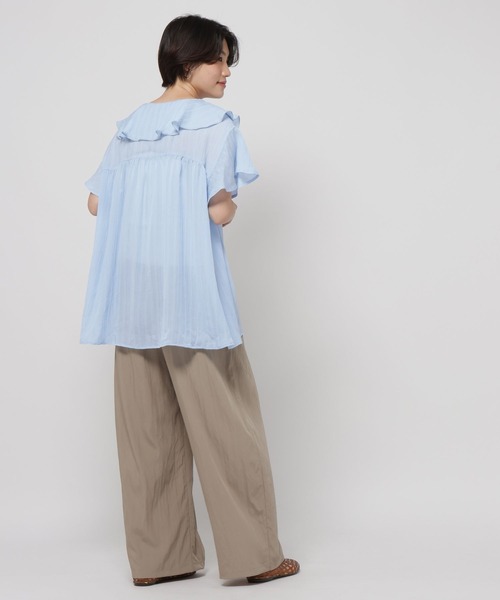 niko and...(ニコアンド)の「2WAYエアリーワイドパンツ(その他パンツ・レディース・ブラック/モカ/ブラウン・MEDIUM/LONG)」の15枚目の写真