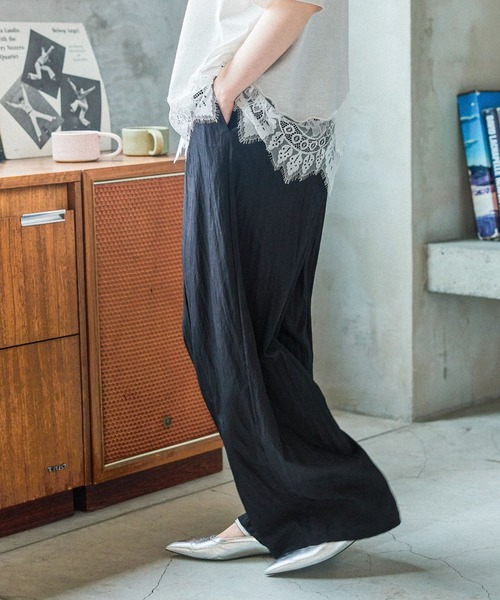 niko and...(ニコアンド)の「2WAYエアリーワイドパンツ(その他パンツ・レディース・ブラック/モカ/ブラウン・MEDIUM/LONG)」の6枚目の写真