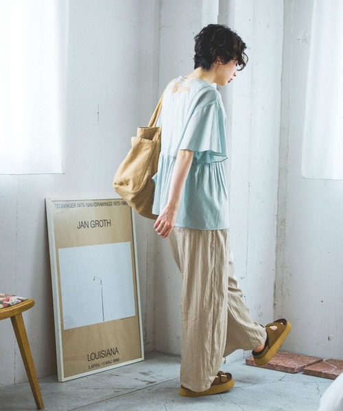 niko and...(ニコアンド)の「2WAYエアリーワイドパンツ(その他パンツ・レディース・ブラック/モカ/ブラウン・MEDIUM/LONG)」の11枚目の写真