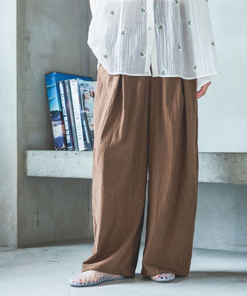 niko and...(ニコアンド)の「2WAYエアリーワイドパンツ(その他パンツ・レディース・ブラック/モカ/ブラウン・MEDIUM/LONG)」の16枚目の写真