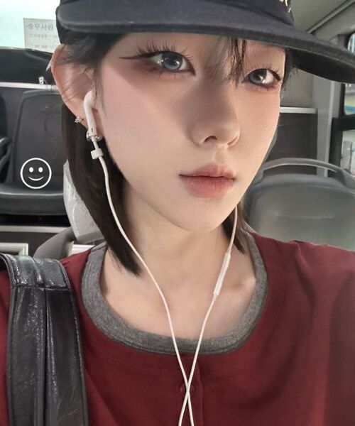 IDWS(アイドンワナセル)の「Layered Henley Neck T-Shirt Burgundy(Tシャツ/カットソー・レディース・その他・1/2/0)」の18枚目の写真
