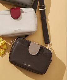 【SALON de RUBAN / サロン ド ルヴァン】 バイカラーショルダーバッグ