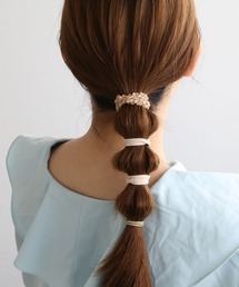 colleca la | ニュアンスカラー ビーズヘアゴムセット(ヘアゴム)