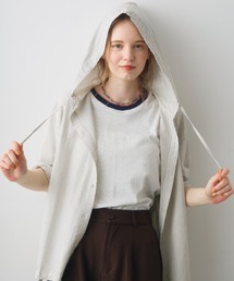 stripe hoodie shirt / ストライプフーディーシャツ