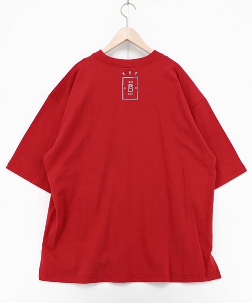 ScoLar Parity(スカラーパリティ)の「362125:やる気でないクマ柄Tシャツ(Tシャツ/カットソー・レディース・レッド/オフホワイト/ブラック/ネイビー・M)」の18枚目の写真