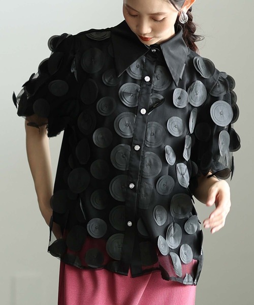 FACETASM（ファセッタズム）の「Facetasm - マルチリボン デニムシャツ