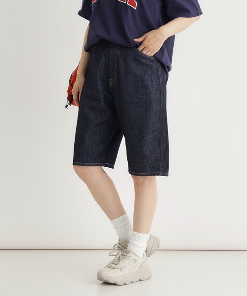 SOMETHING(サムシング)の「カーブジョーツ(その他パンツ・レディース・ネイビー系6・05/04/03)」の1枚目の写真