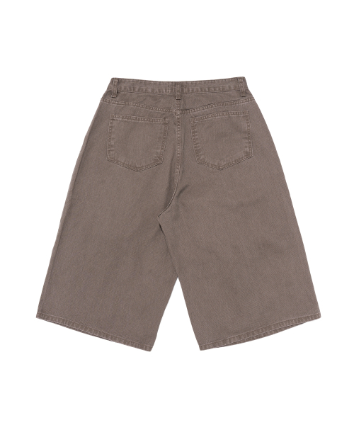 CARGOBROS(カーゴブロス)の「コットンワイドカーブハーフデニムパンツ(ブラウン)(その他パンツ・メンズ・その他・SMALL/MEDIUM/LARGE)」の2枚目の写真
