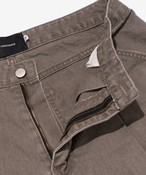 CARGOBROS(カーゴブロス)の「コットンワイドカーブハーフデニムパンツ(ブラウン)(その他パンツ・メンズ・その他・SMALL/MEDIUM/LARGE)」の3枚目の写真