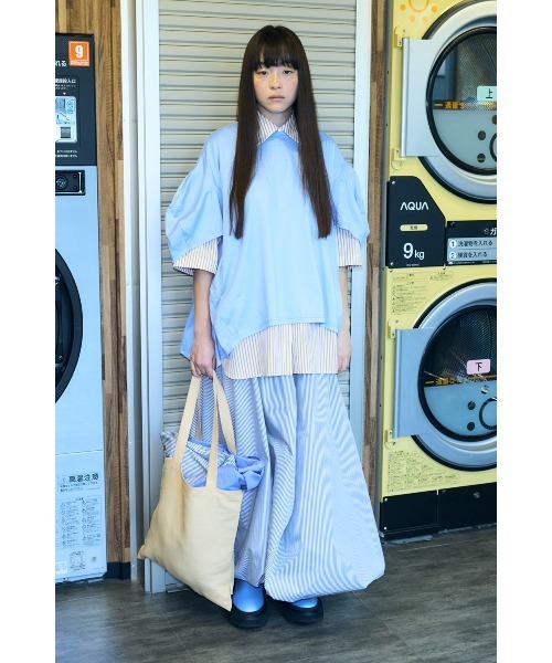 ENFOLD(エンフォルド)の「ORB BALLOON-SKIRT(スカート・レディース・グレー・38/36)」の4枚目の写真