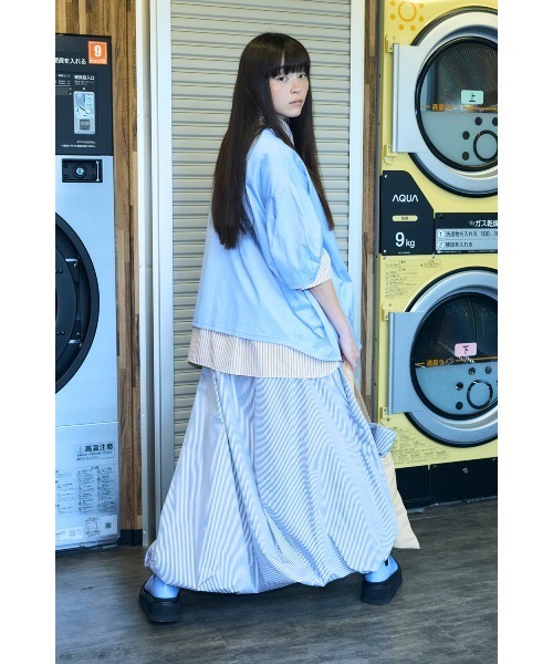 ENFOLD(エンフォルド)の「ORB BALLOON-SKIRT(スカート・レディース・グレー・38/36)」の7枚目の写真