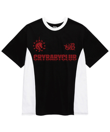 レースクラブ 配色 半袖Tシャツ
